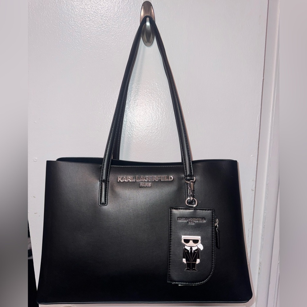 Karl Lagerfeld Paris Black Louise Tote Bag